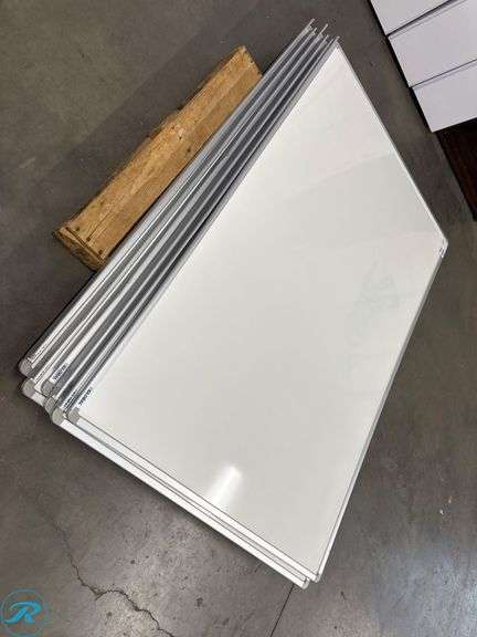 (5) Whiteboards with Aluminum Frames, 72” x 48” - Roller Auctions