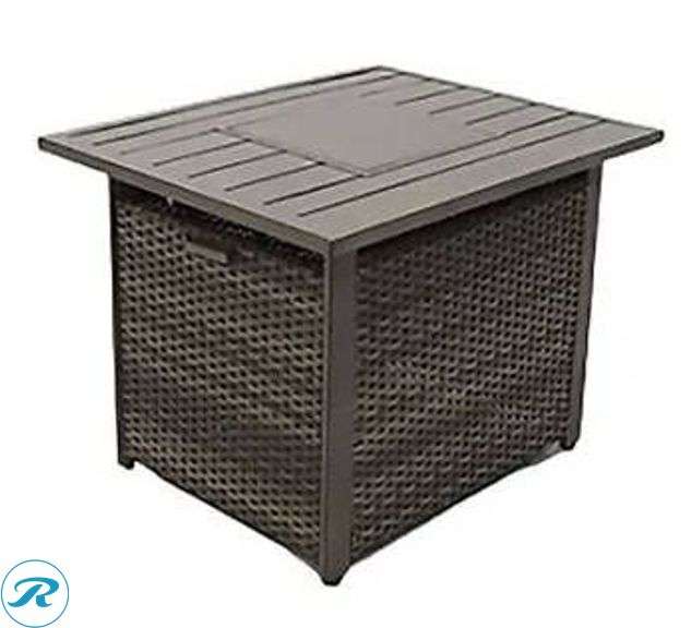Four Seasons Courtyard Catania LP Gas Firepit, 33.78” x 27.17” x 24.72”