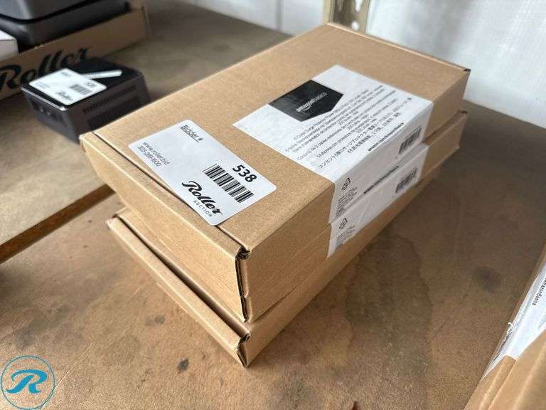 (3) Amazon Basics 6-Outlet Surge Protector Power Strips, 200 Joules, Black - Roller Auctions