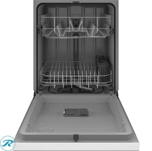 (1) New- Hotpoint 24-in Front Control Built-in Dishwasher ( White ) , 60-Decibel Standard Sound Level - Roller Auctions