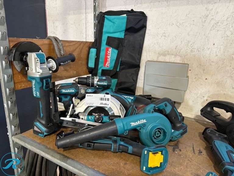 (7) Makita 18V Power Tools With Bag