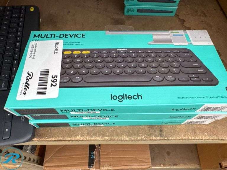 Logitech K400+ and (3) K380 Wireless Multi-Device Keyboards - Roller Auctions