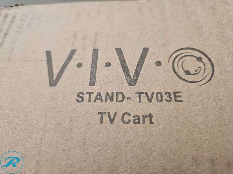 VIVO Stand-TV03E TV Cart in Original Box - Roller Auctions