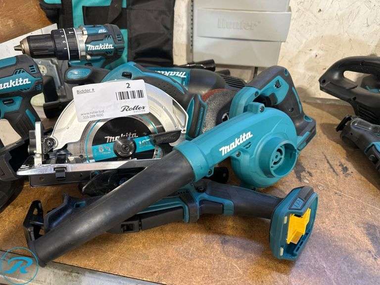 (7) Makita 18V Power Tools With Bag - Roller Auctions