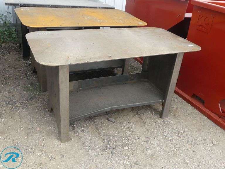 New Kit Containers Steel Welding Table, 57" x 30" - Roller Auctions