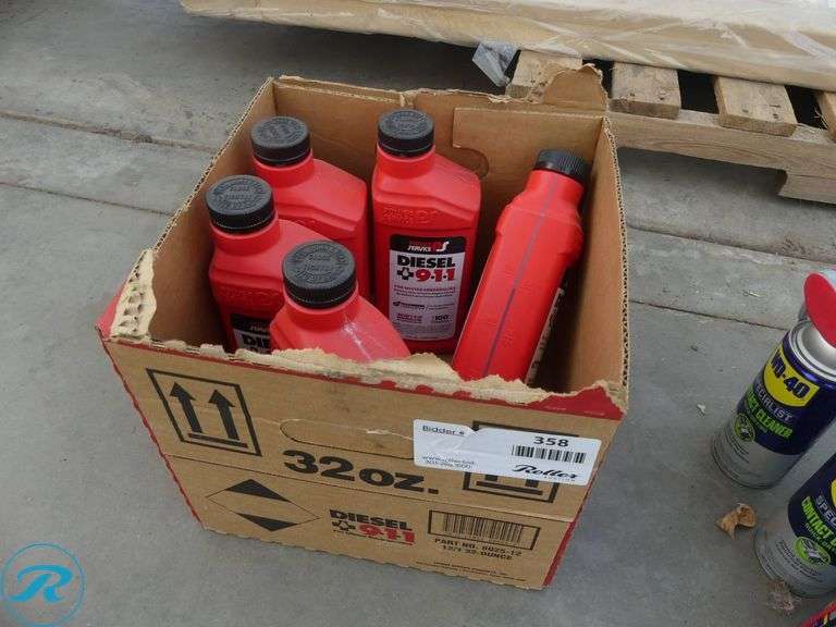 (5) Bottles of Power Service Diesel 9-1-1 Fuel Additive, 32 oz Each ...