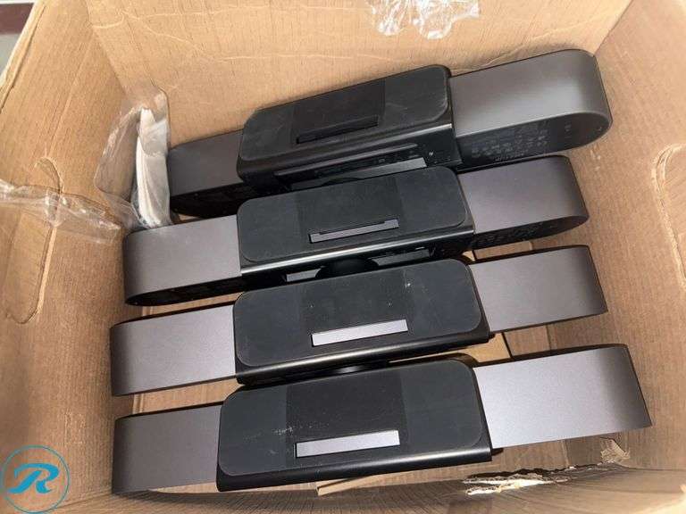 (4) Logitech Meetup Camera and Speakerphone Units, Box of Remotes - Roller Auctions