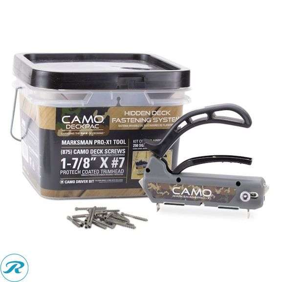 (1) New- CAMO #7 x 1-7/8-in Wood to wood Deck Screws ( 875 -Per Box ) (total of 1) - Roller Auctions