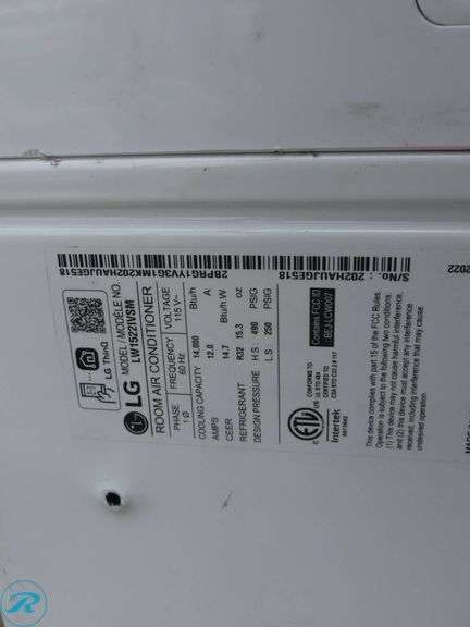 LG LW2217IVSM Dual Inverter Window Air Conditioner with Remote Control - Roller Auctions