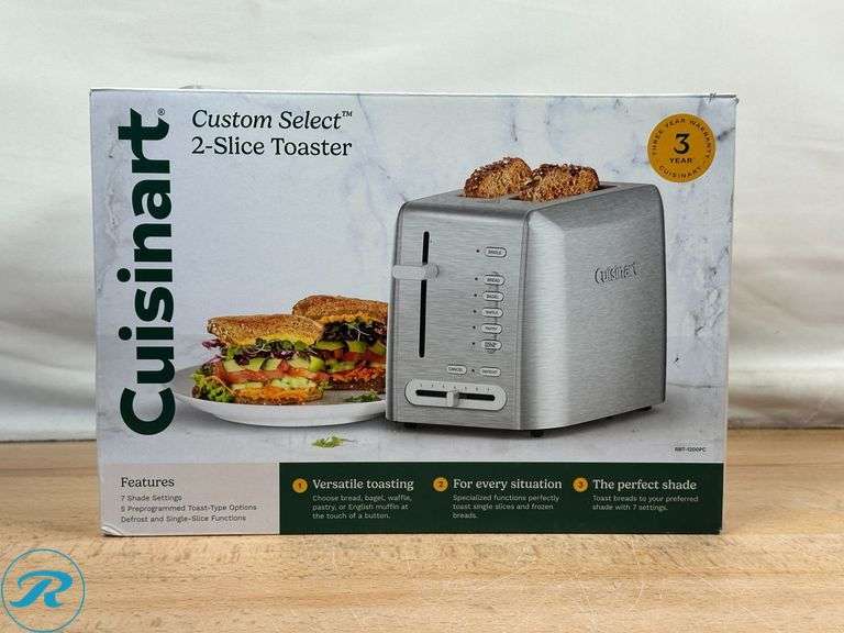 Cuisinart Custom Select 2-slice Toaster - New