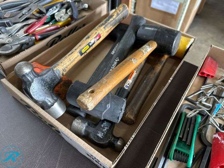 Tray of Assorted Hammers