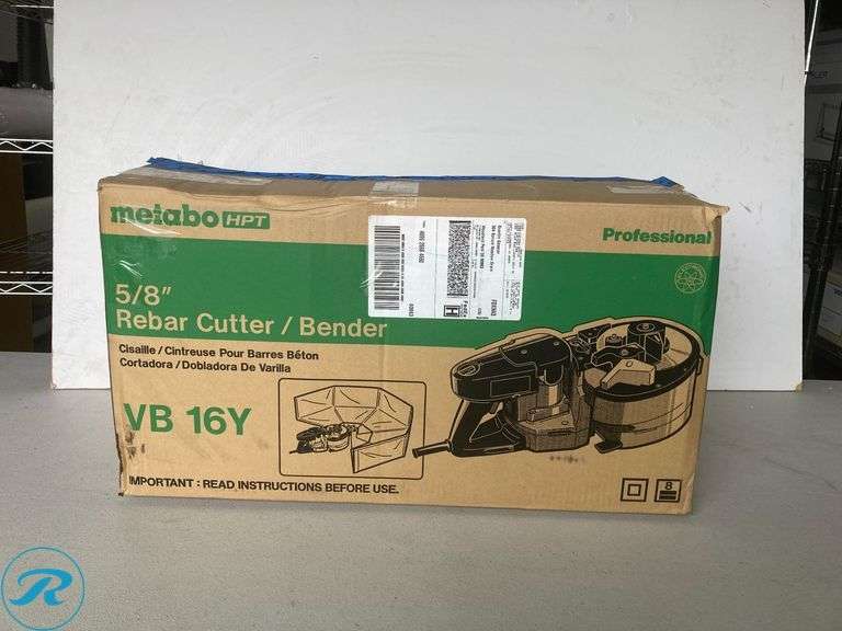 (1) New- Metabo HPT Portable #5 Rebar Bender Cutter - Roller Auctions
