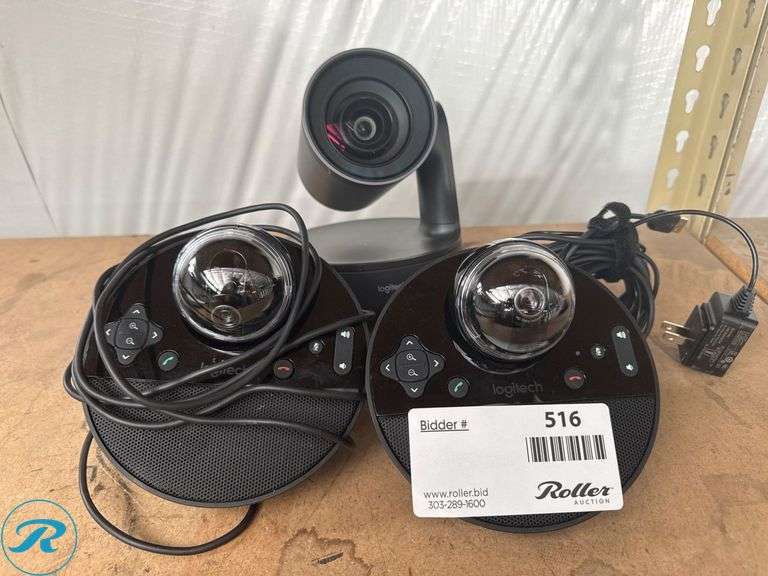 Logitech Rally Video Conferencing System with Camera and Two Microphone Pods - Roller Auctions
