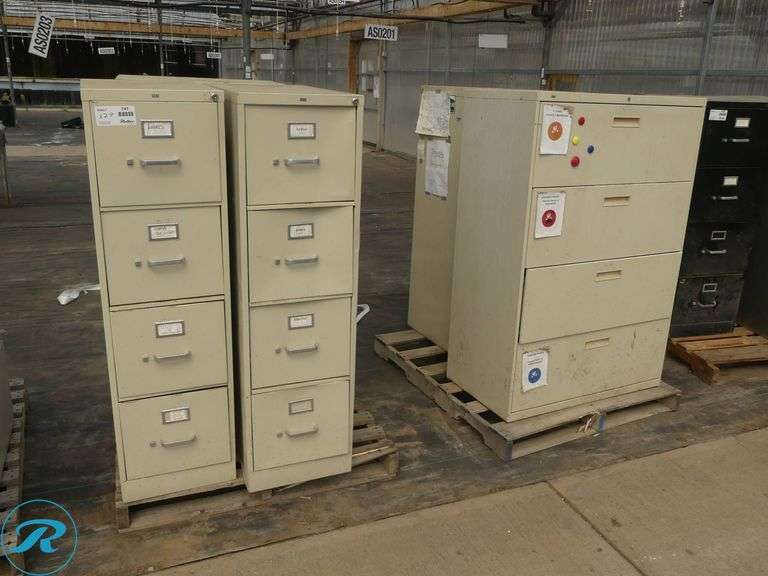 (5) Metal Filing Cabinets - Roller Auctions