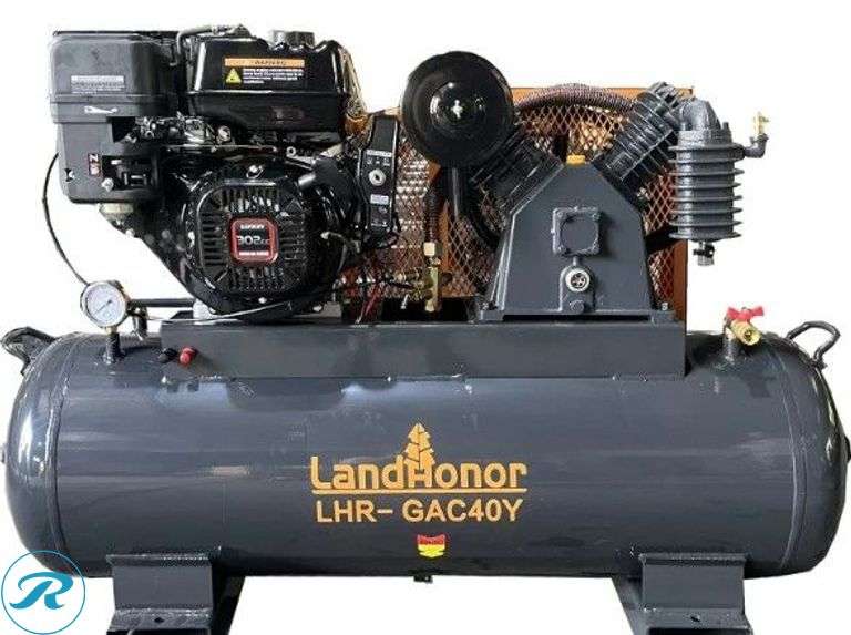New Land Hero LDH-GAC40Y 40-Gallon, 2-Stage Air Compressor, 15HP Gas Engine, 175 PSI