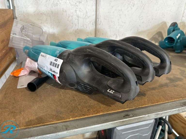 (3) Makita XLC02 18V Vacuum Cleaners