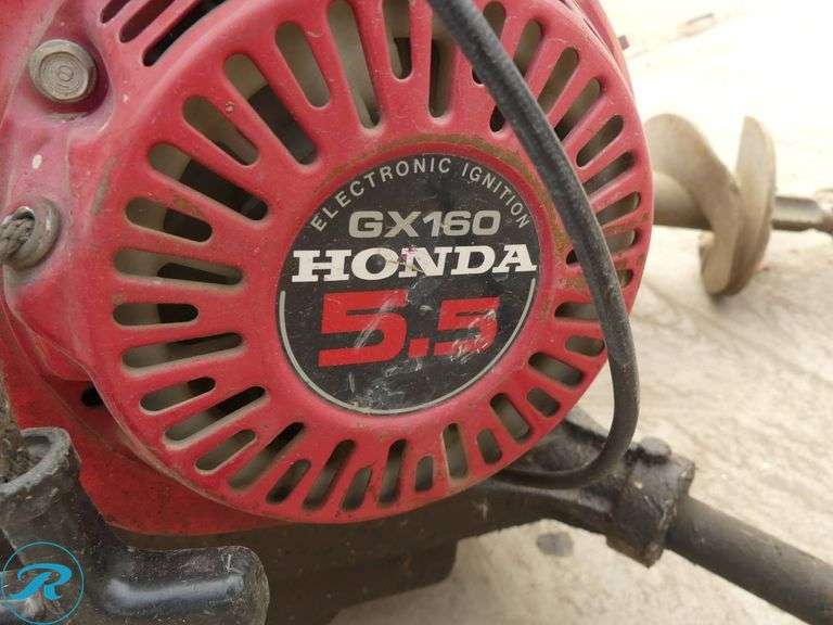2-Person Earth Auger, Honda GX160 5.5 HP With 6″ Auger Bit - Roller Auctions