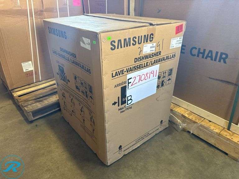 Samsung Dishwasher DW80R2031UW, White, 120V, 60Hz - Roller Auctions