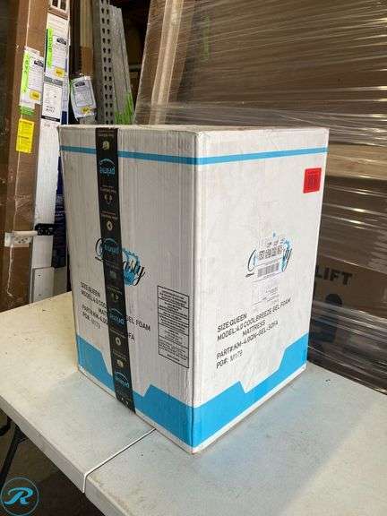 (1) Cool Breeze Gel Foam Mattress Queen - Roller Auctions