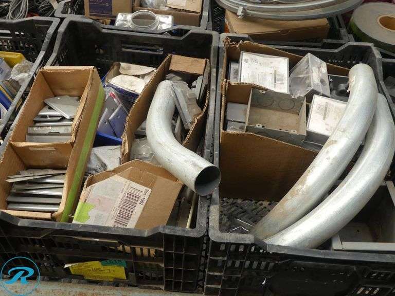 (21) Trays of Assorted Electrical and Hardware Components - Roller Auctions