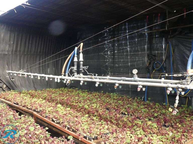GTI Common Sense Greenhouse 30′ Boom Irrigation System, 120′ Travel Rail, 100′ Follow Track Hose - Roller Auctions