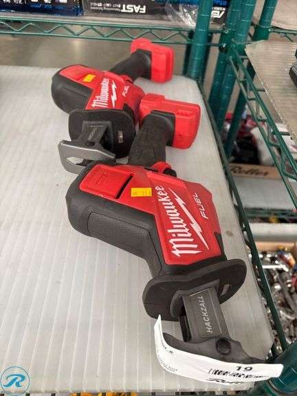 (2) Milwaukee 2719-20 M18 Fuel Hackzall Reciprocating Saws, 18V