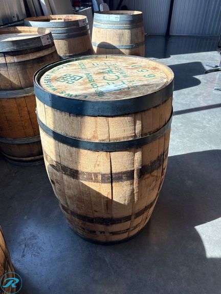 (2) Wood Barrels - Roller Auctions