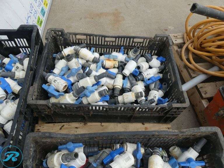 (4) Trays of Ball Valves - Roller Auctions