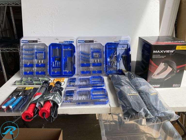 (12) New- Assorted Tool Supply Kits (approx 12 items) - Roller Auctions