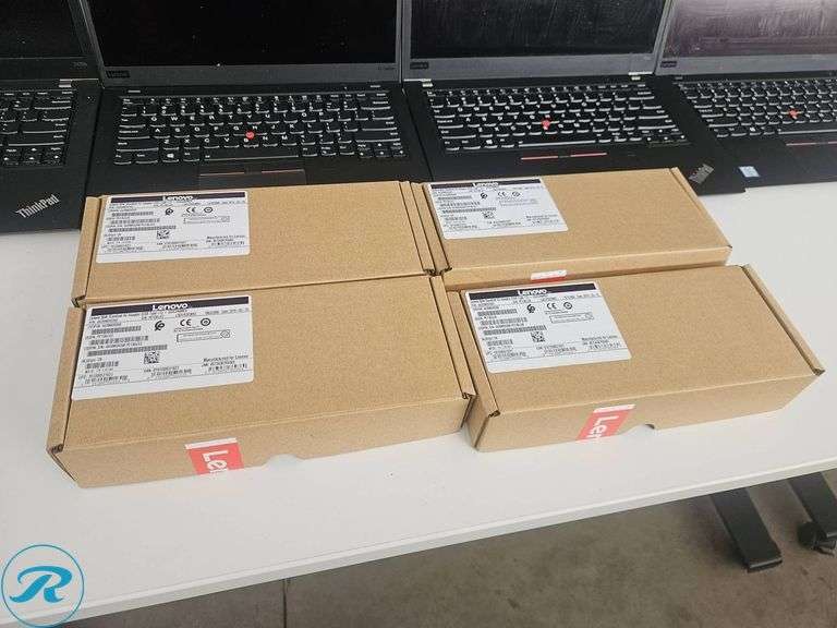 (3) Lenovo X1 Carbon and T480s Laptops with 65W Adapters - Roller Auctions