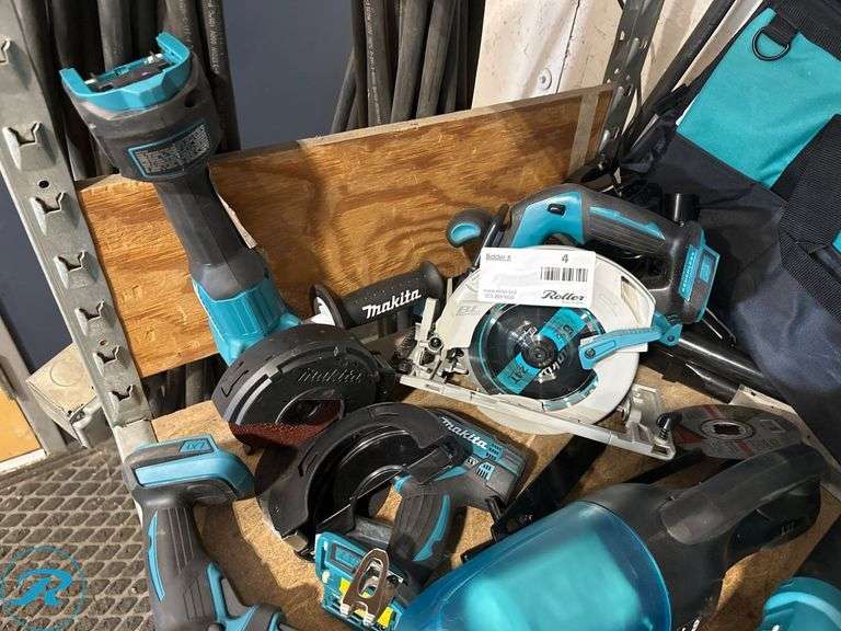 (6) Makita 18V Power Tools With Bag - Roller Auctions