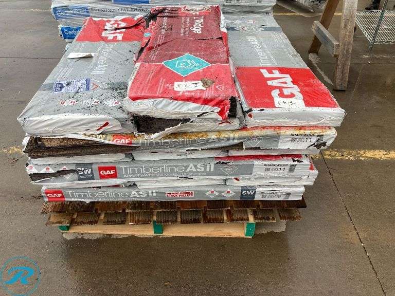 (18) GAF Timberline Armorshield II Shakewood Algae Resistant Architectural Roof Shingles ( 33.33-sq ft per Bundle ) - Roller Auctions