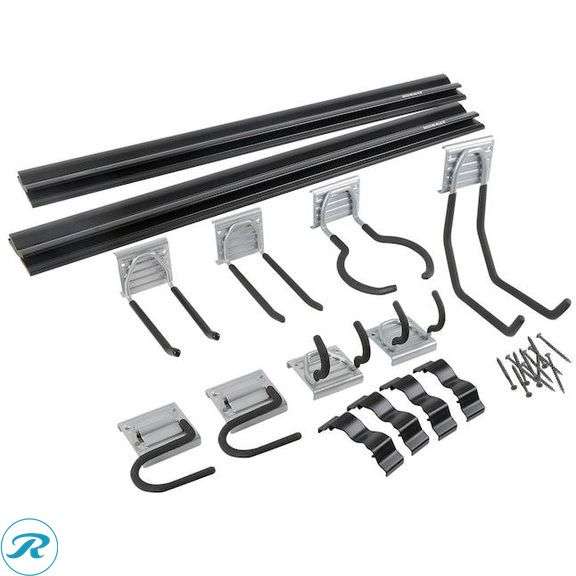(1) New- Kobalt K-Rail 15 -Piece 32-in Black/Grey PVC Storage rail system (total of 1) - Roller Auctions