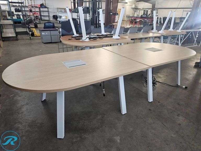 (2) Enwork Sawhorse Conference Table, 48″x66″ - Roller Auctions