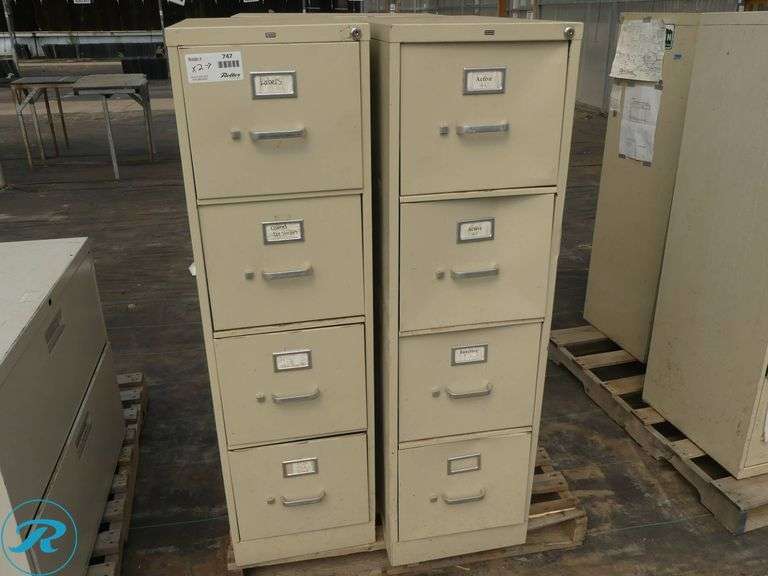 (5) Metal Filing Cabinets - Roller Auctions