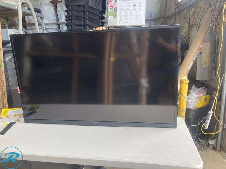 (1) Sharp Aquos TV 60" with Remote Control in perfect condition (see Photos) - Roller Auctions