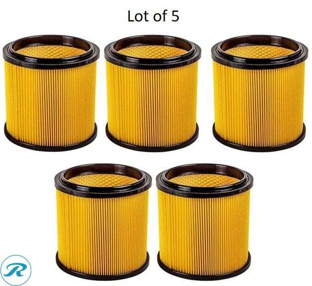 (5) New- CRAFTSMAN Reusable Large Dry Shop Vacuum Cartridge filter - Roller Auctions