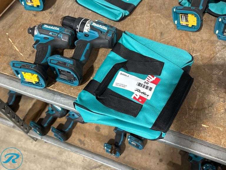 Makita XDT11 Impact Driver and XPH12 Drill with Bag, 18V