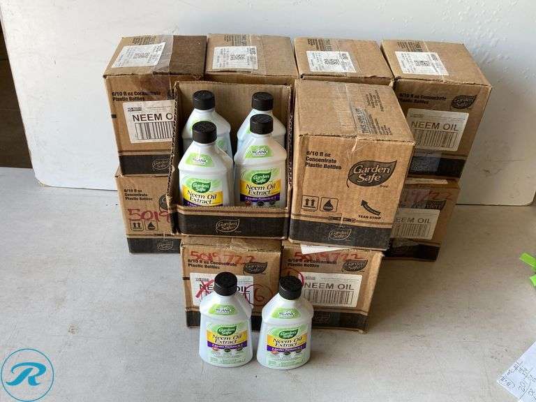 (72) New- Garden Safeneem Oil Extract 10.0 fl oz Concentrate Garden Insect Killer (total of approx 72 items) - Roller Auctions