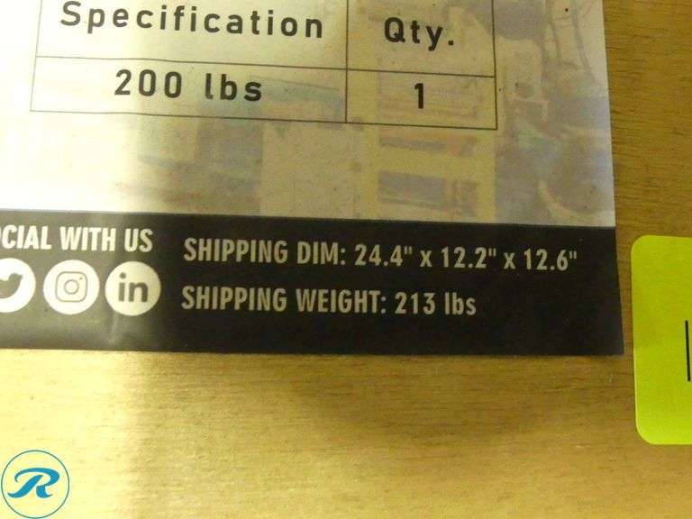 New Land Honor LHR-CIA200 Cast Iron Anvil, 200 Lb. - Roller Auctions