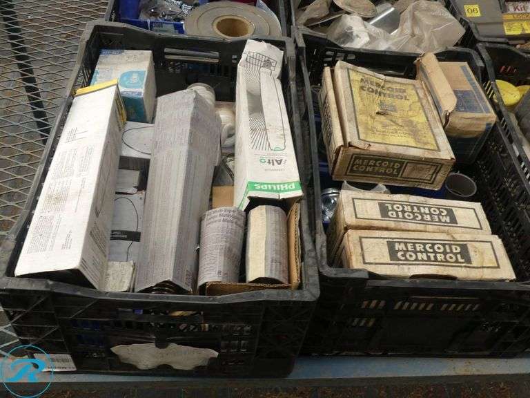(21) Trays of Assorted Electrical and Hardware Components - Roller Auctions