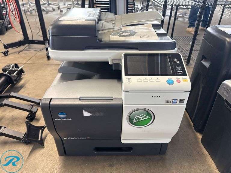 Konica Minolta Bizhub C3351 Multifunction Printer, Manufactured January 2018 - Roller Auctions