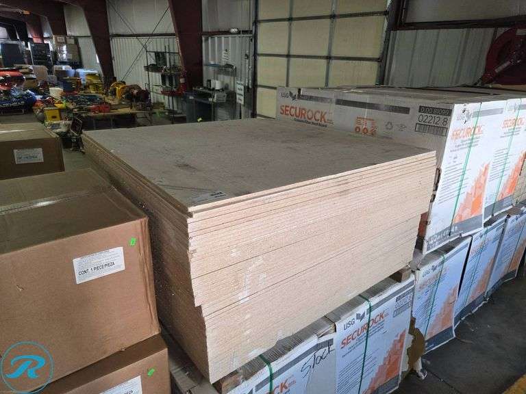 New (48) Securock Gypsum-Fiber Roof Boards, 1/2 inch, 4×4