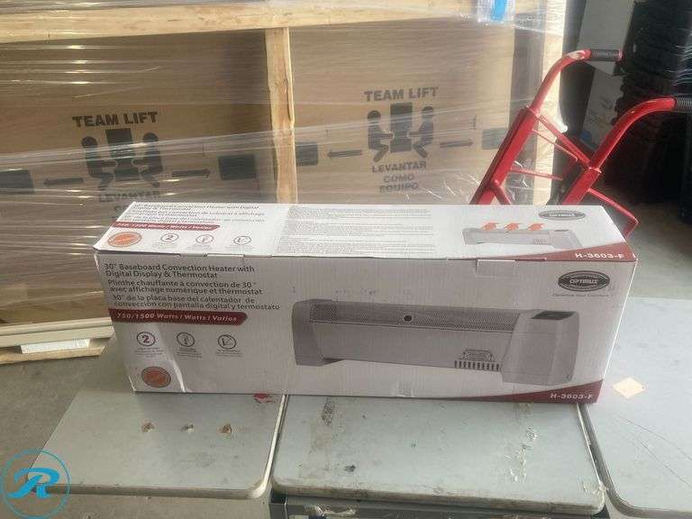 (1) New- Optimus 30" 120 volt 1500 watt Standard electric baseboard heater - Roller Auctions