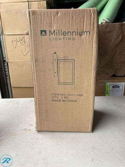 (1) New- Millennium Lighting Wheatland 1 -Light 17.5-in H Black Hardwired Dark Sky Outdoor Wall Light (Total of 1 Light) - Roller Auctions