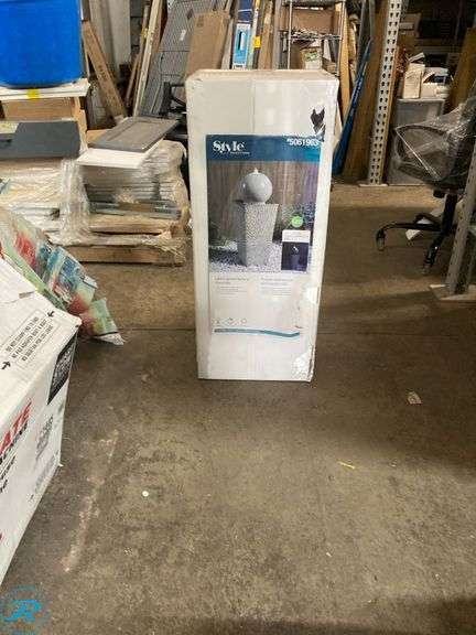 (1) New- Style Selections 29.3-in H Ceramic Electric Powered Planter Outdoor Fountain Pump Included (total of 1) - Roller Auctions