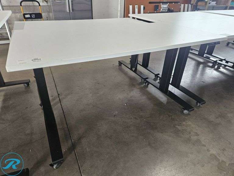ESI Triumph LX60 Electric Height-Adjustable Desk with 24″ Undermount Power Strip, 60×30 Inches