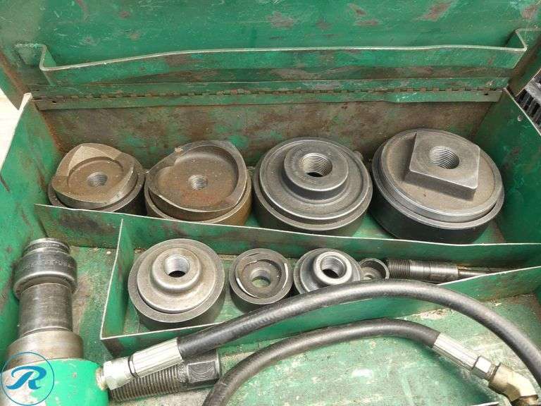 Greenlee Slug Buster Knockout Punch Set with Hydraulic Driver - Roller Auctions