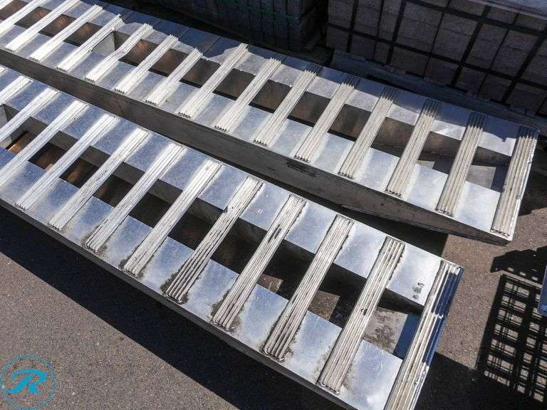 Sloted Ramp Aluminum Loading Ramps with Open Slotted Design - Roller Auctions