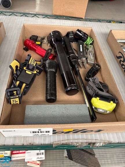 Flashlights, Headlamps, Multi-Tools, and Sharpening Stone
